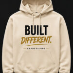 cream built differnent hoodie