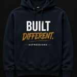 navy built differnent hoodie