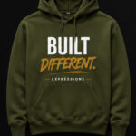 olive built differnent hoodie