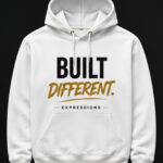 white built differnent hoodie